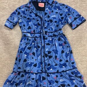 Kate Spade Blue and Black Floral Dress